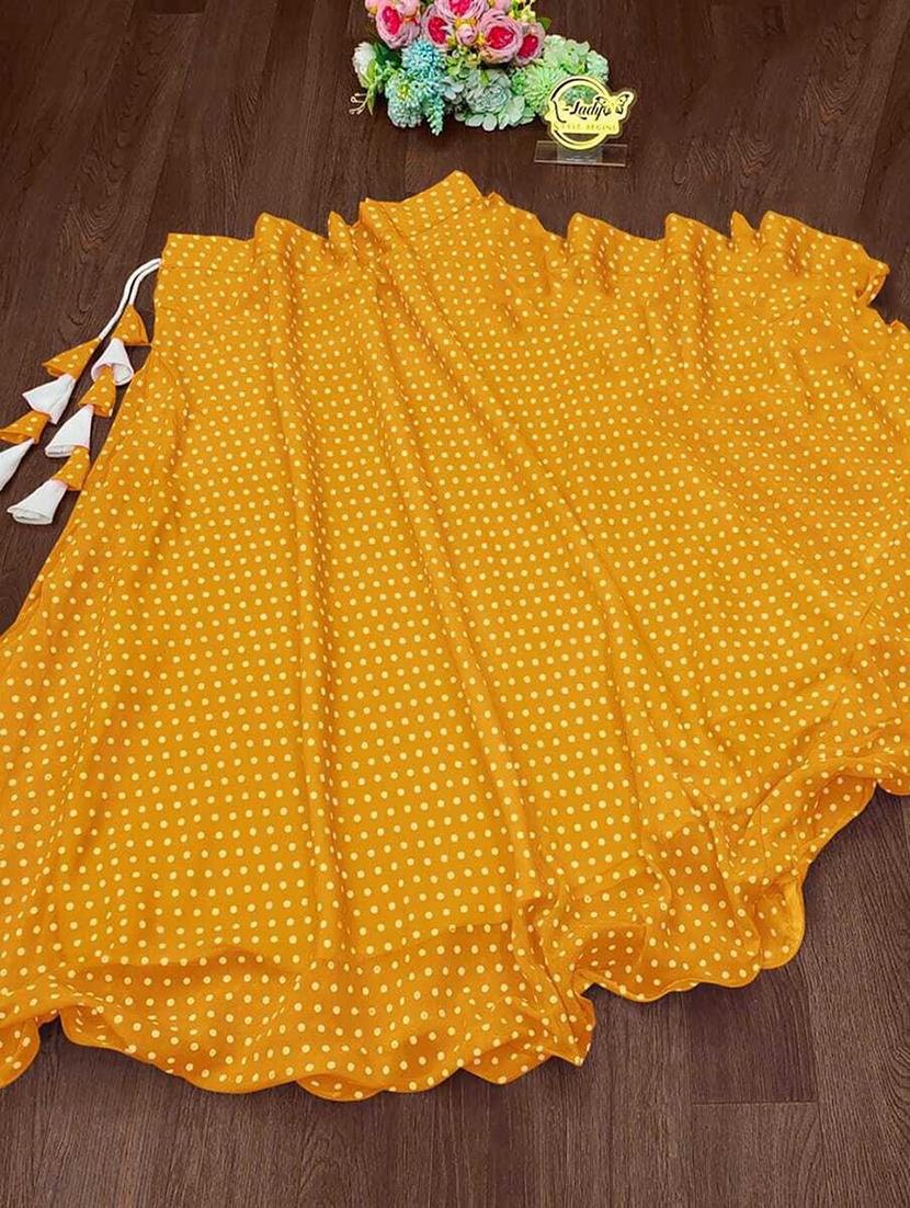 women high-rise polka dot printed flared skirt - 21536054 - Standard Image - 3