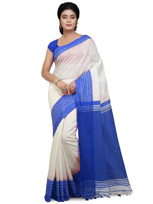 women solid with bordered saree  - 21536890 - Very Small Image - 1