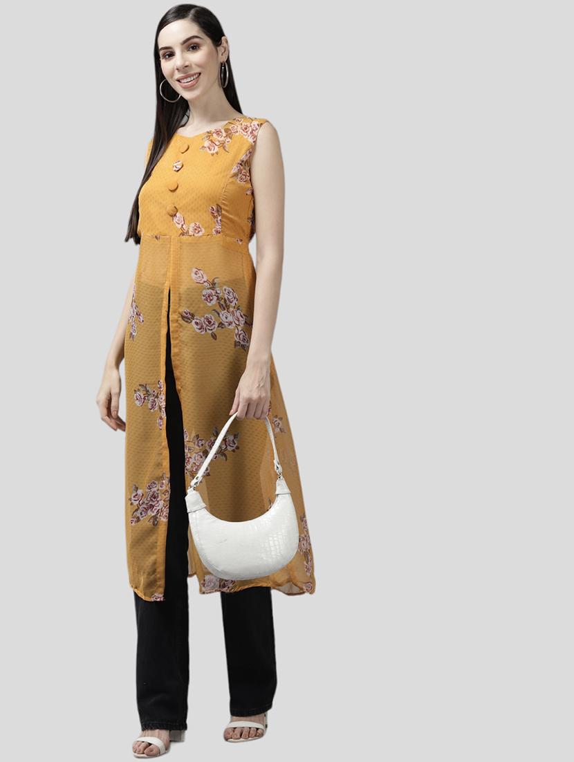 women floral printed sleeveless a-line tunic - 21539107 - Zoom Image - 3