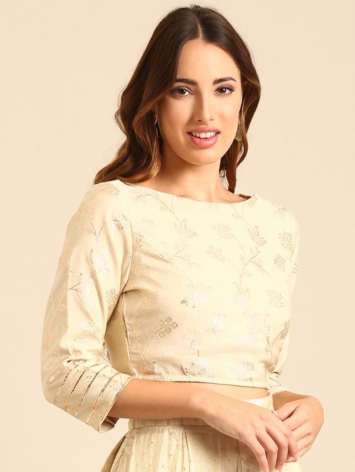 women self design stitched blouse - 21539117 - Very Small Image - 1