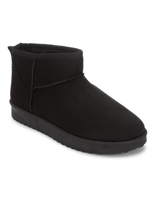 women solid ankle length boots - 21539179 - Standard Image - 0