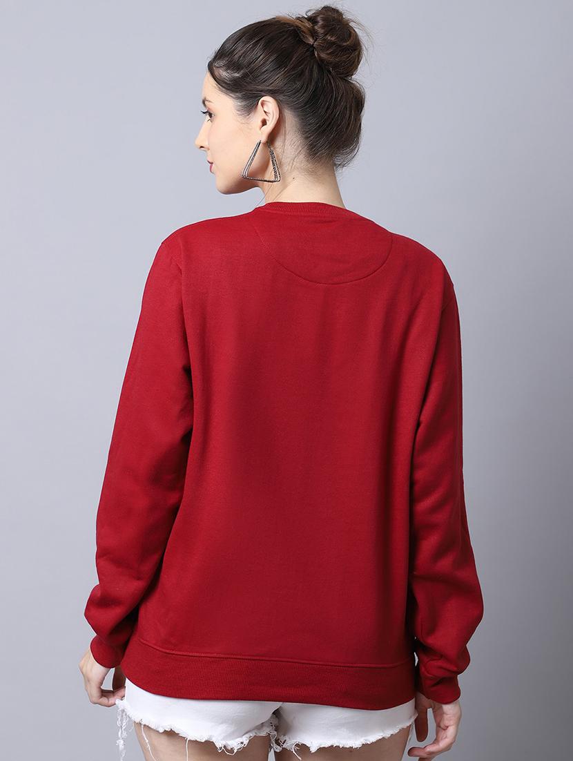 women long sleeves front print sweatshirt - 21539911 - Zoom Image - 1