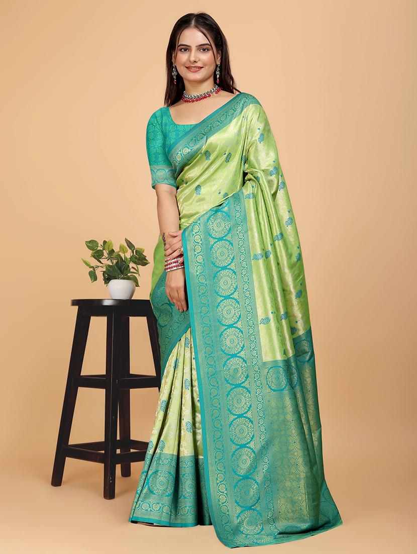 women self design banarasi saree