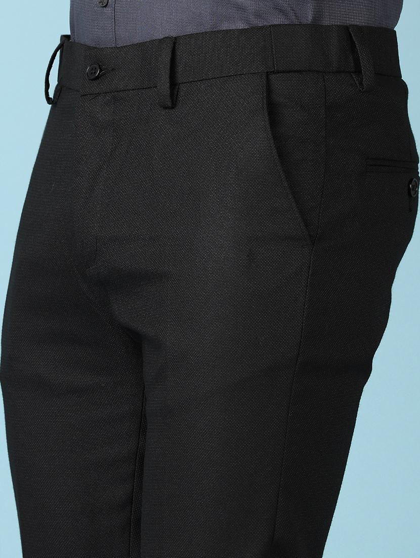 men mid rise solid flat front formal trouser - 21547729 - Standard Image - 5
