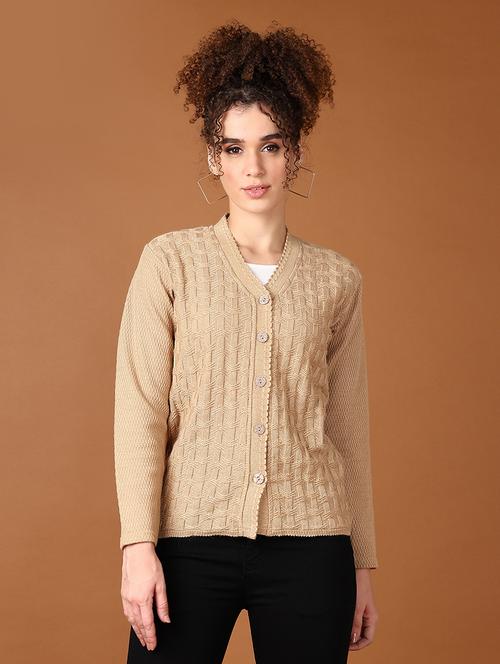 women self design long sleeve cardigan - 21550491 - Very Small Image - 1