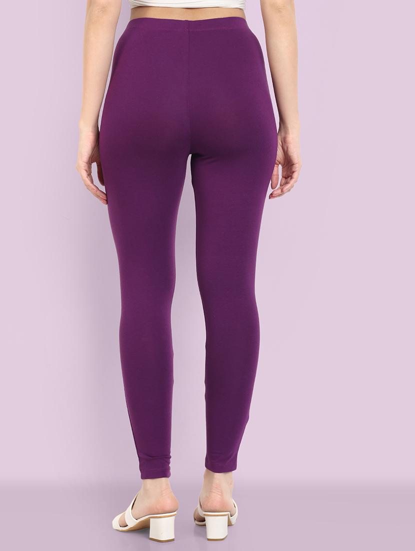 women solid ankle length leggings - 21550984 - Zoom Image - 2