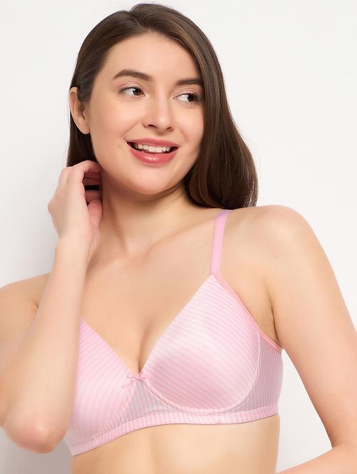 Women Striped T-shirt Bra - 21552139 - Very Small Image - 1