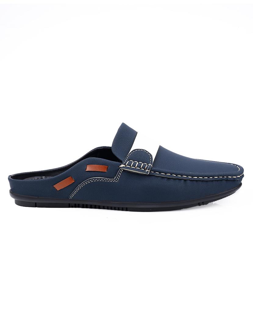 men solid slip on mules - 21555150 - Zoom Image - 4