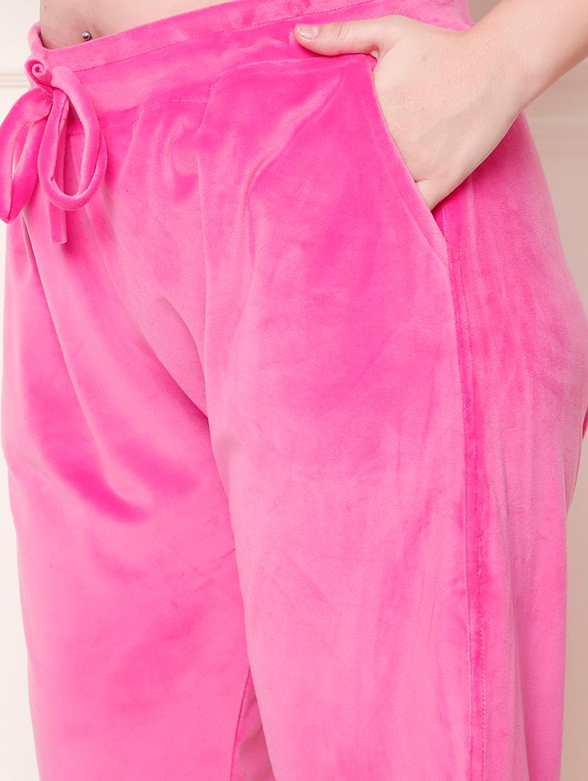 women solid pyjama nightwear set - 21555689 - Standard Image - 5
