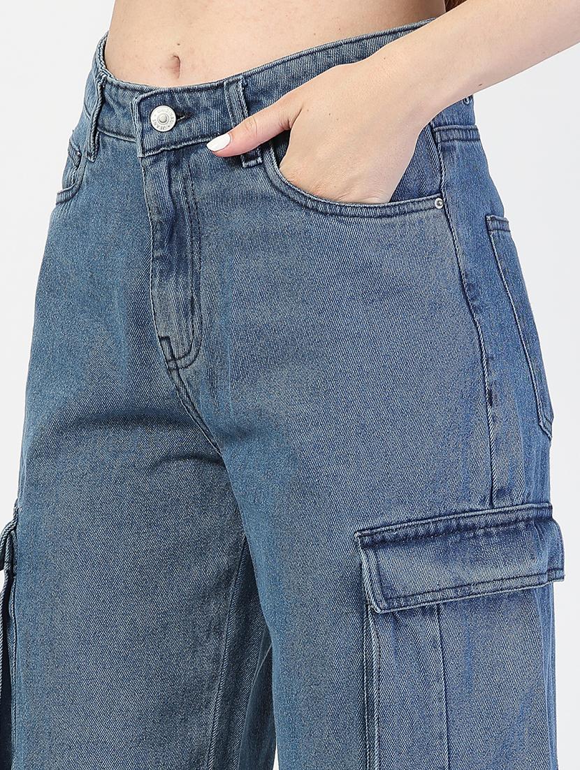 women solid regular fit cargo - 21563485 - Standard Image - 5