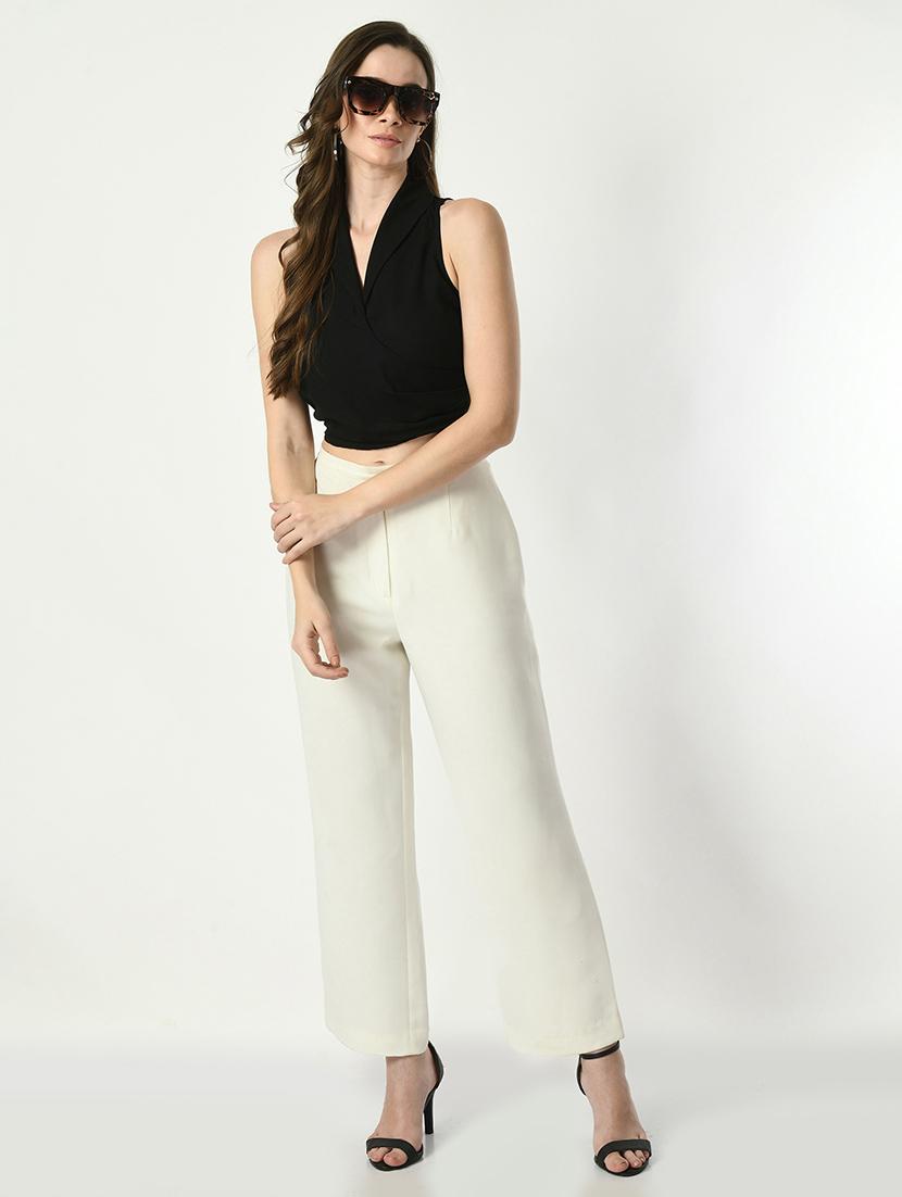 women solid sleeveless crop top - 21569492 - Standard Image - 6
