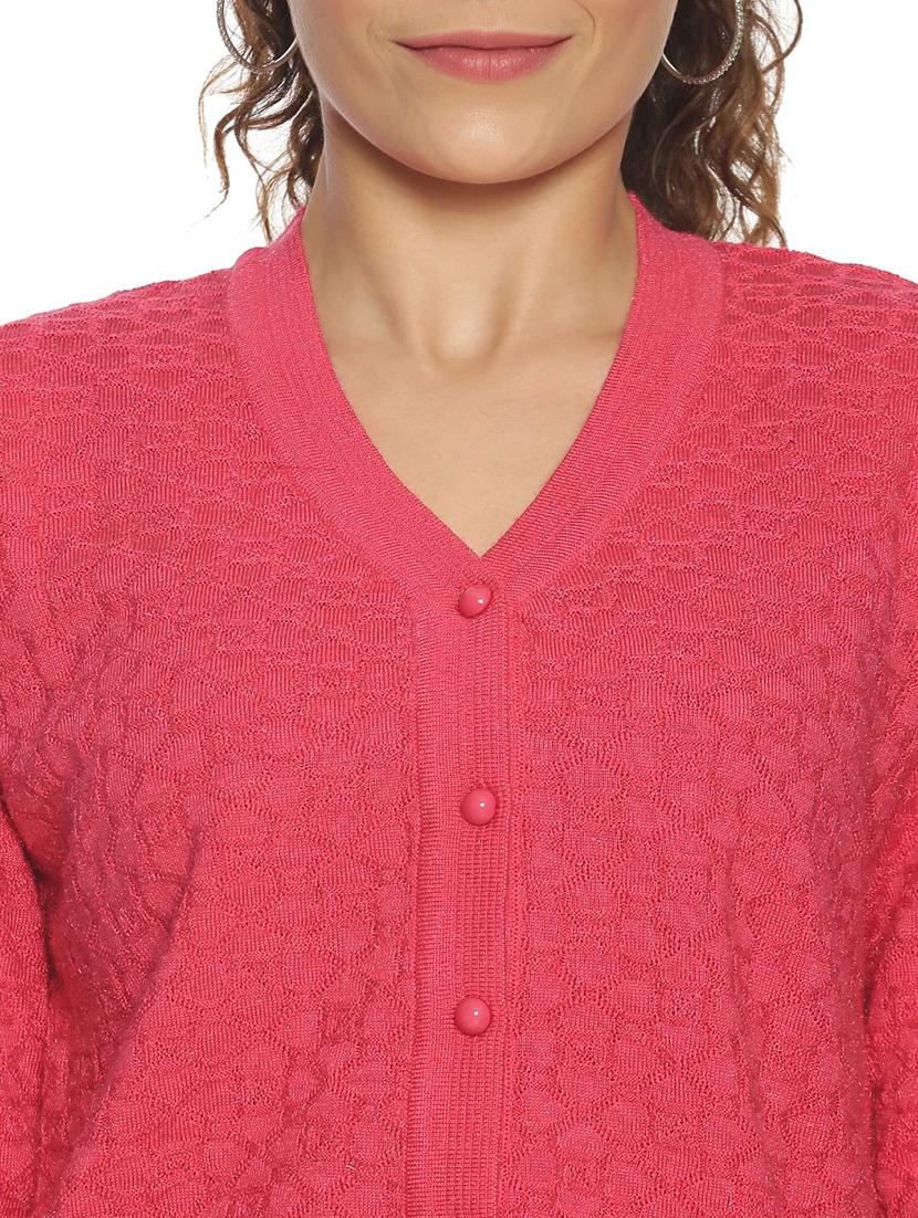 women self design long sleeves cardigan - 21575881 - Zoom Image - 4