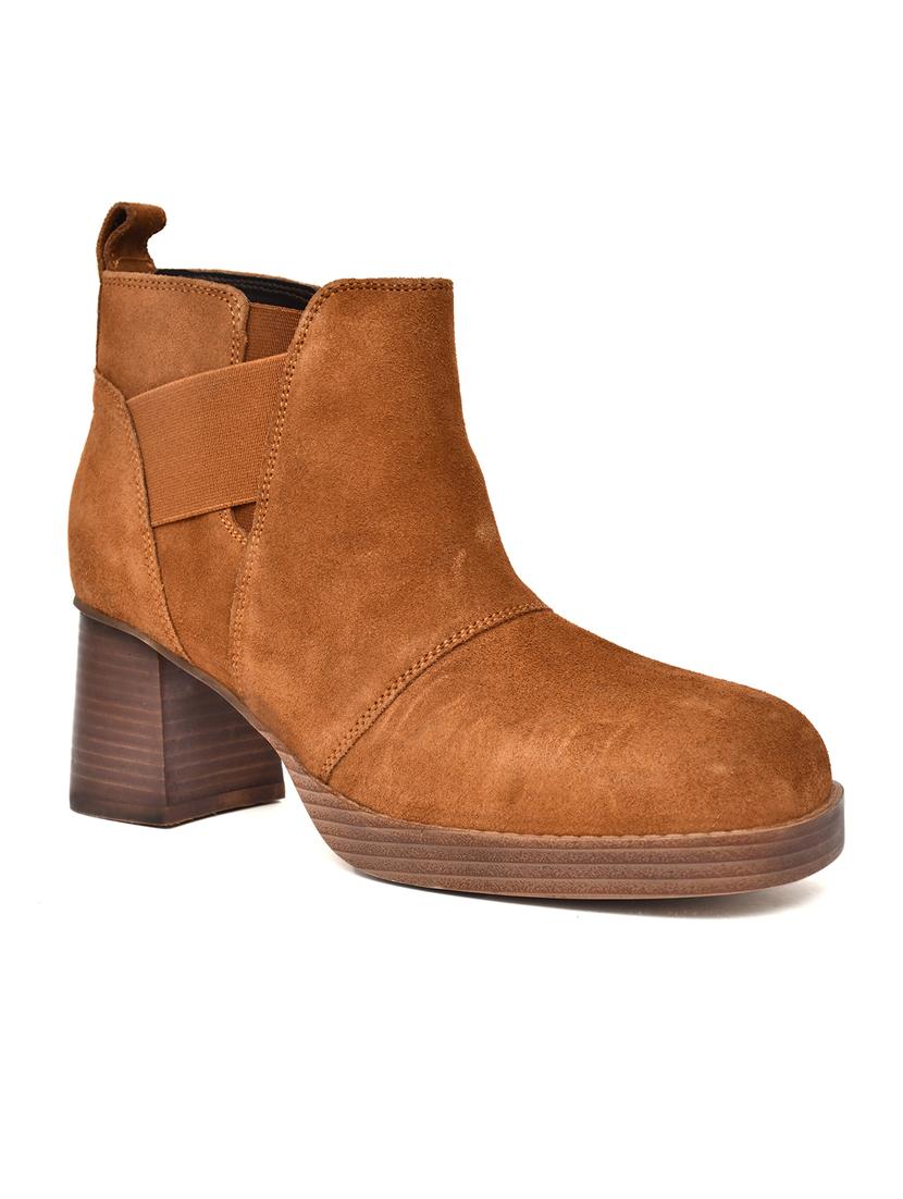 women solid ankle length boots - 21577208 - Standard Image - 2