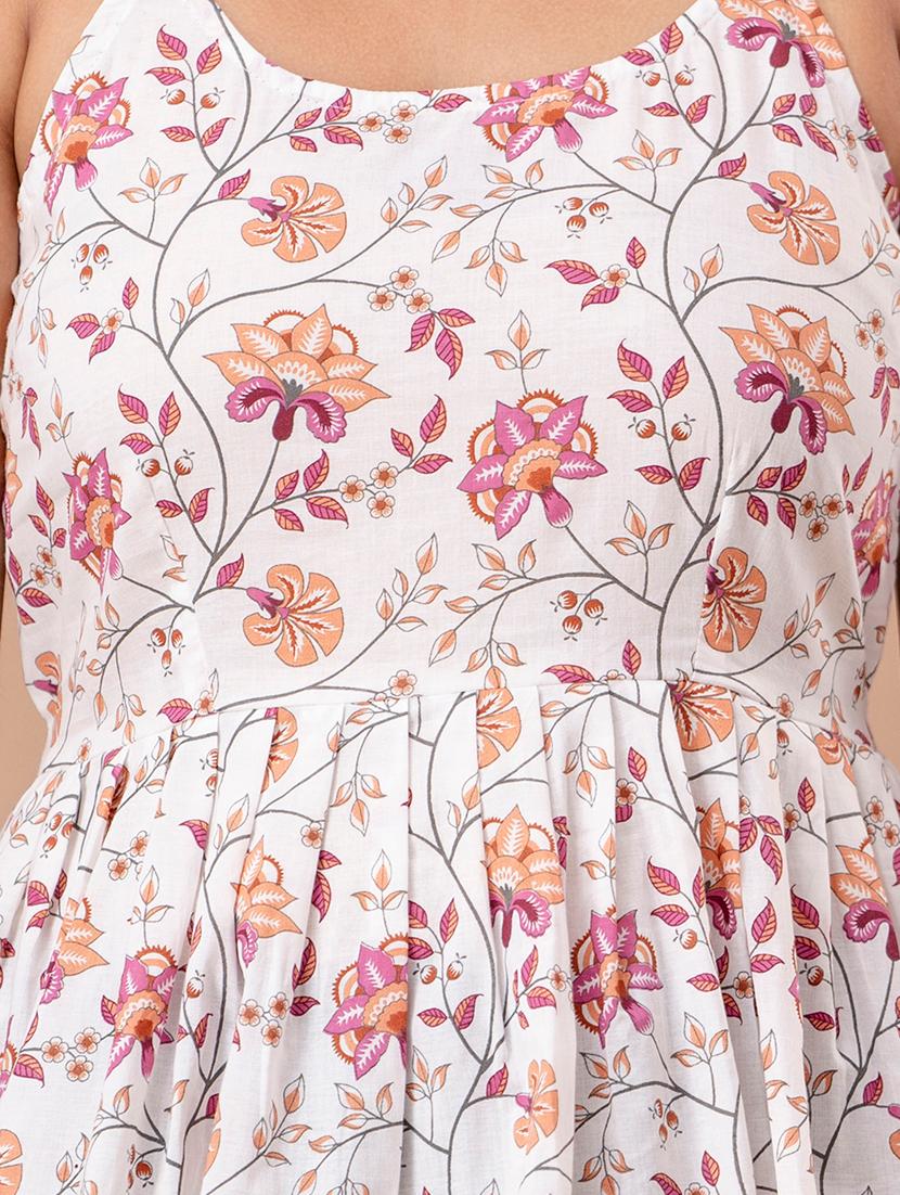 women sleeveless printed peplum top - 21582274 - Standard Image - 5