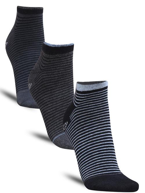 men striped cotton ankle length socks combo - 21587602 - Very Small Image - 1
