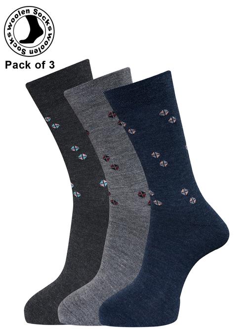 men pack of 3 printed above ankle length socks combo - 21588696 - Very Small Image - 1