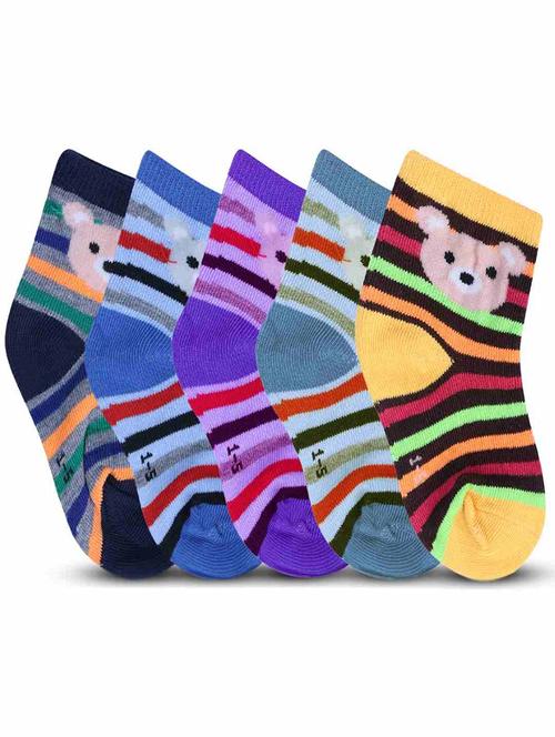 Kids Pack Of 5 Ankle Length Socks - 21589203 - Very Small Image - 1