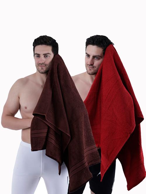 pack of 2 solid ultra-absorbent bath towel for men and women - 21589442 -  Standard Image - 0