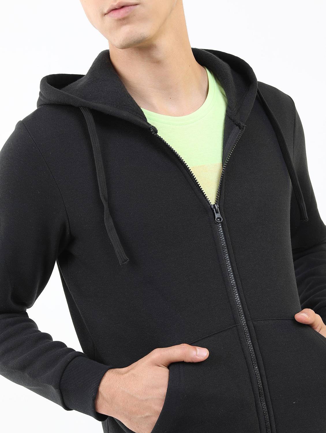 men plain hooded long sleeve sweatshirt - 21596457 - Zoom Image - 4