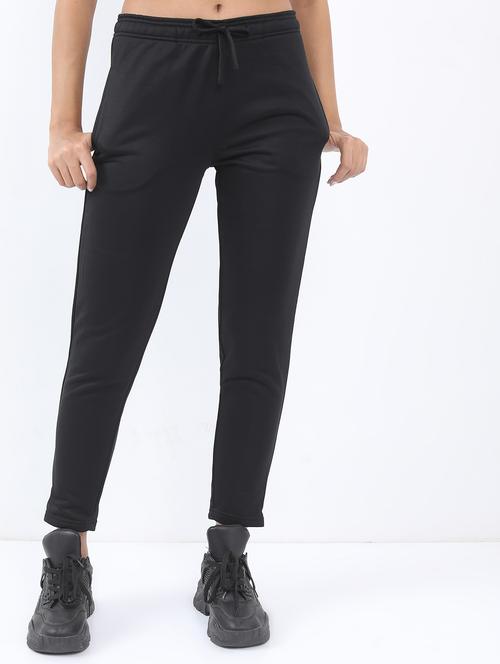 women mid-rise solid track pant - 21596705 - Very Small Image - 1