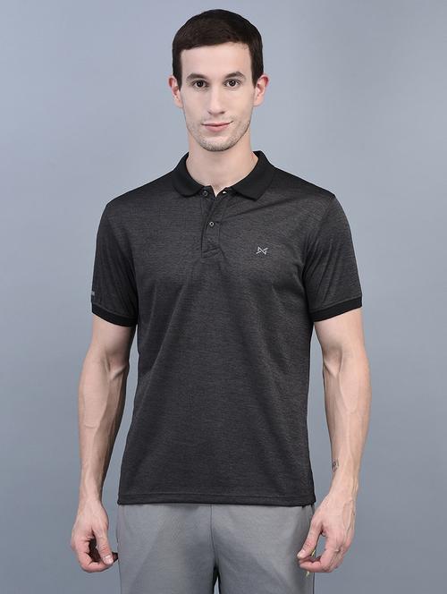 Men Solid Regular Fit Polo T-shirt - 21601330 - Very Small Image - 1