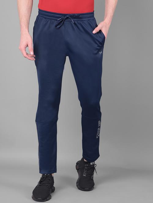 men mid rise solid full length track pant - 21601436 - Very Small Image - 1