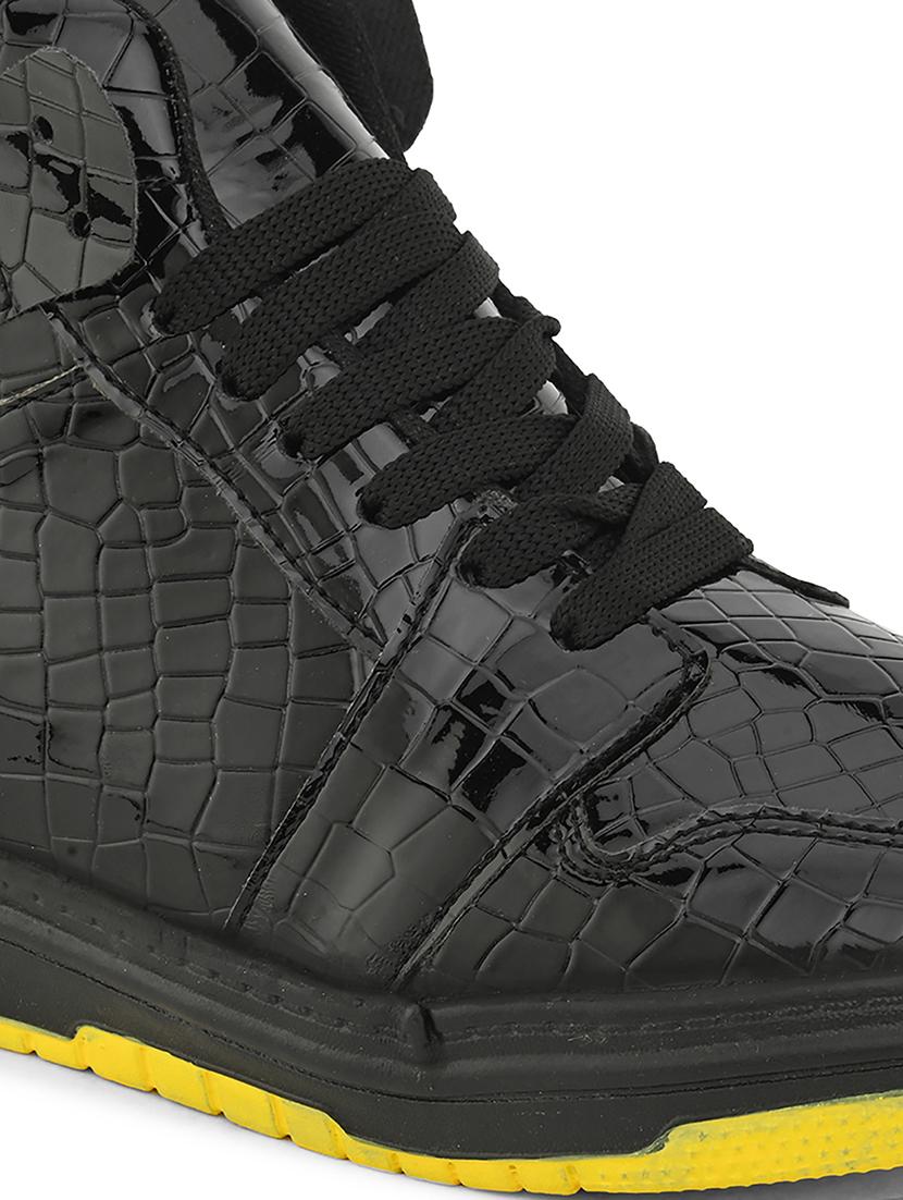 men textured lace-up sneakers - 21614072 - Standard Image - 4