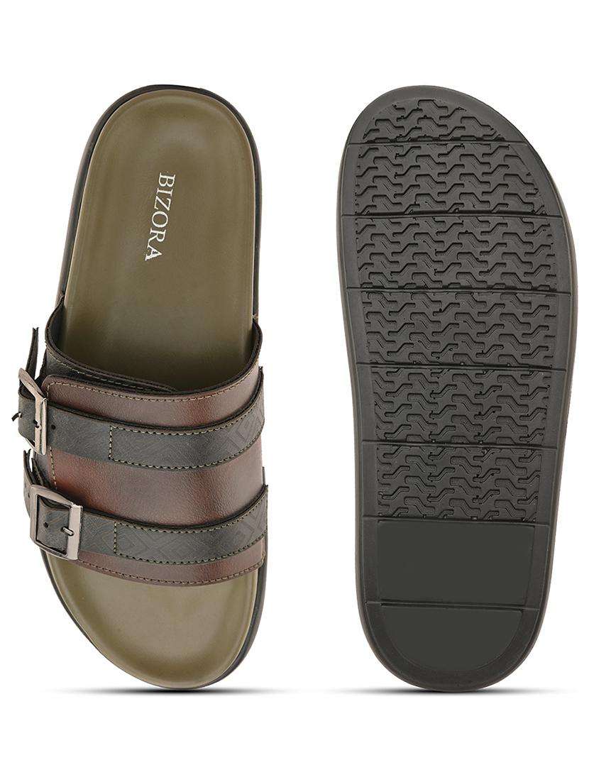 men red slip on sandal - 21615945 - Standard Image - 3