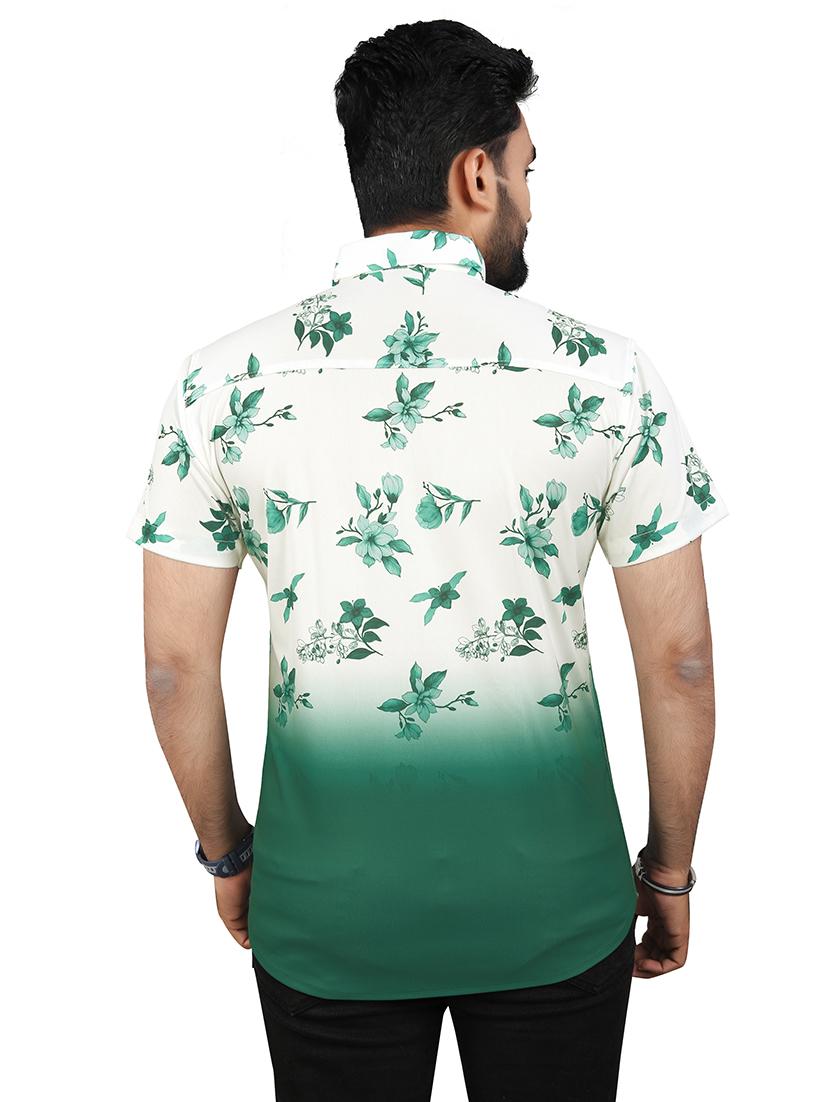 men short sleeves printed casual shirt - 21618965 - Standard Image - 3