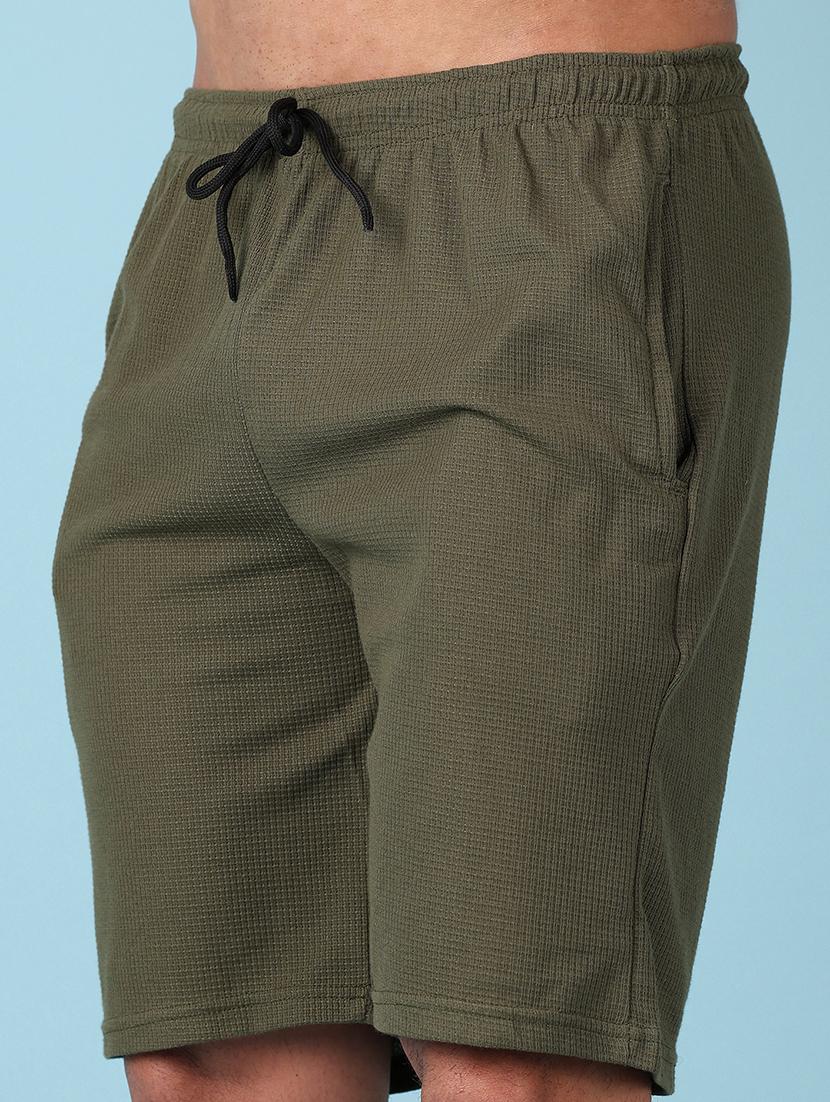 men solid round neck t-shirt & shorts co-ord set - 21620402 - Zoom Image - 4