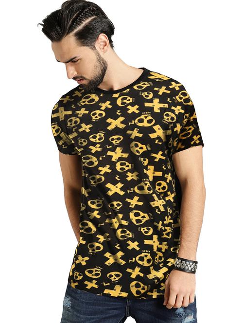 men round neck printed t-shirt - 21621792 - Very Small Image - 1