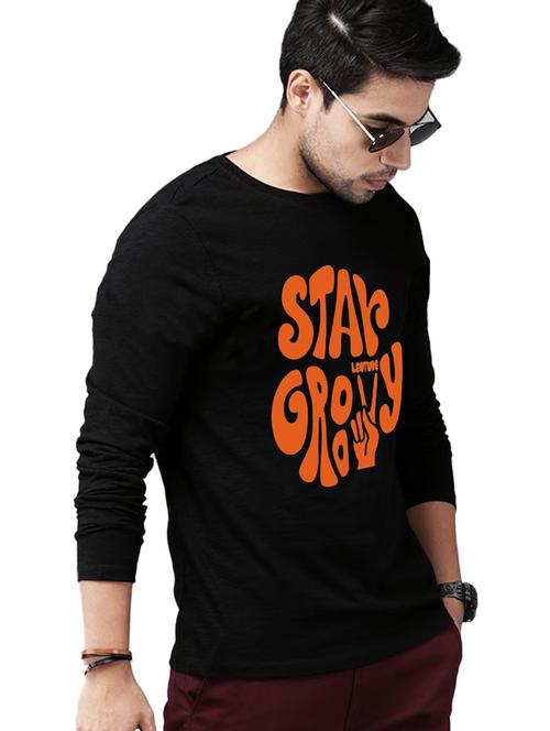 men round neck front printed t-shirt - 21621794 - Very Small Image - 1