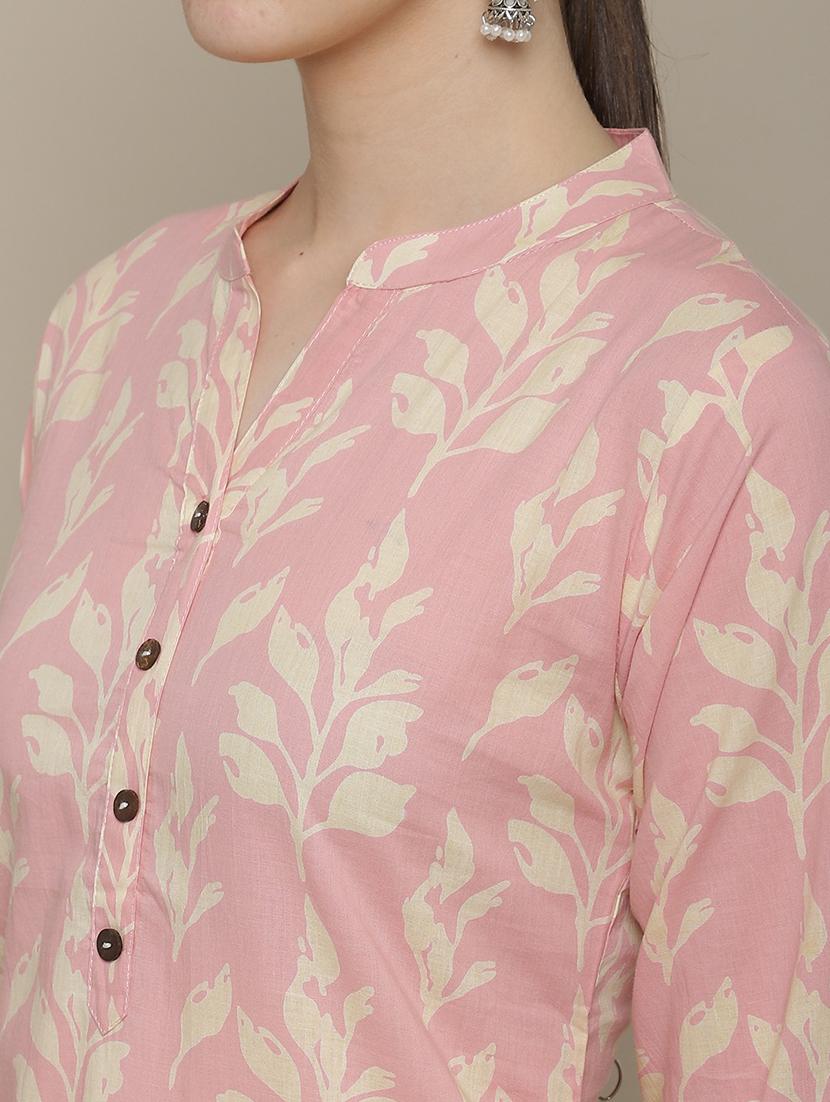 women printed three quarter sleeve straight kurta - 21622697 - Standard Image - 3