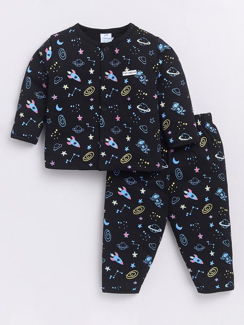kids printed full length twin set - 21623803 - Very Small Image - 1
