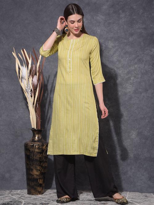 women printed three quarter sleeve straight kurta - 21627362 - Very Small Image - 1