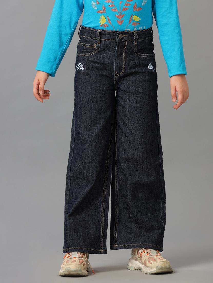 girls flared fit denim jeans - 21629911 - Zoom Image - 0