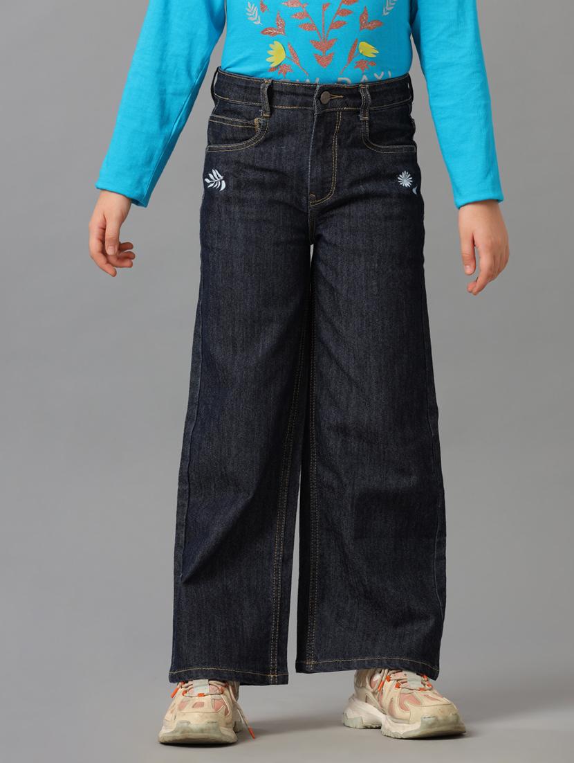 girls flared fit denim jeans - 21629911 -  Zoom Image - 0