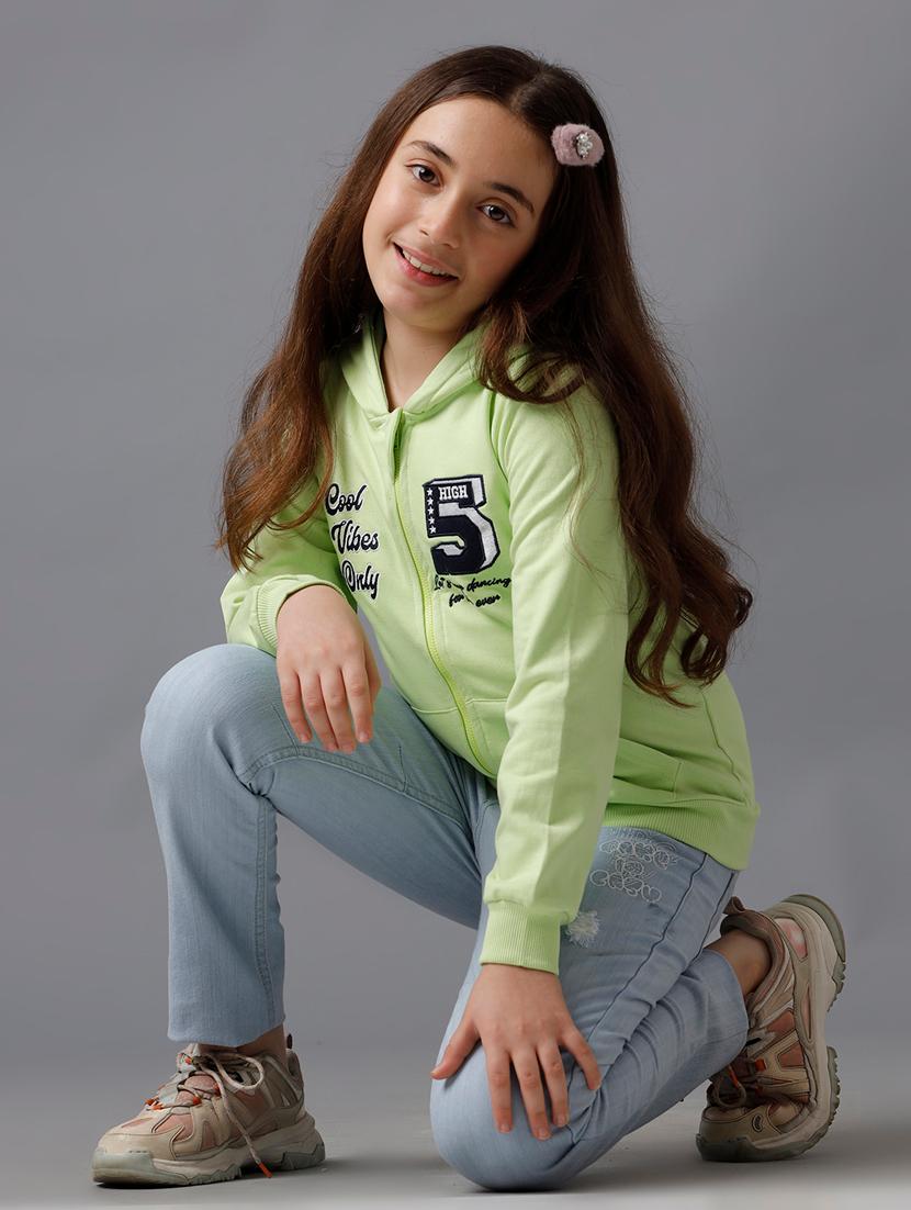 girls chest print long sleeve sweatshirt - 21629932 - Standard Image - 3