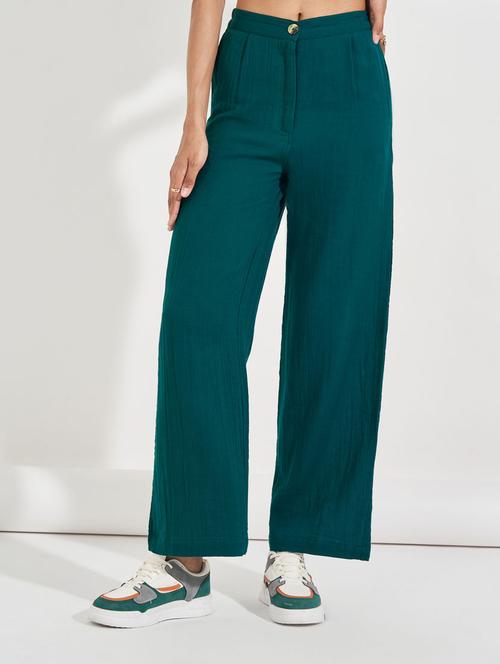 women solid wide leg trouser - 21632018 - Very Small Image - 1