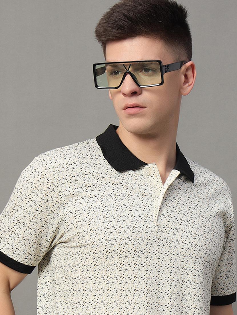 men regular fit printed polo t-shirt - 21638185 - Standard Image - 3