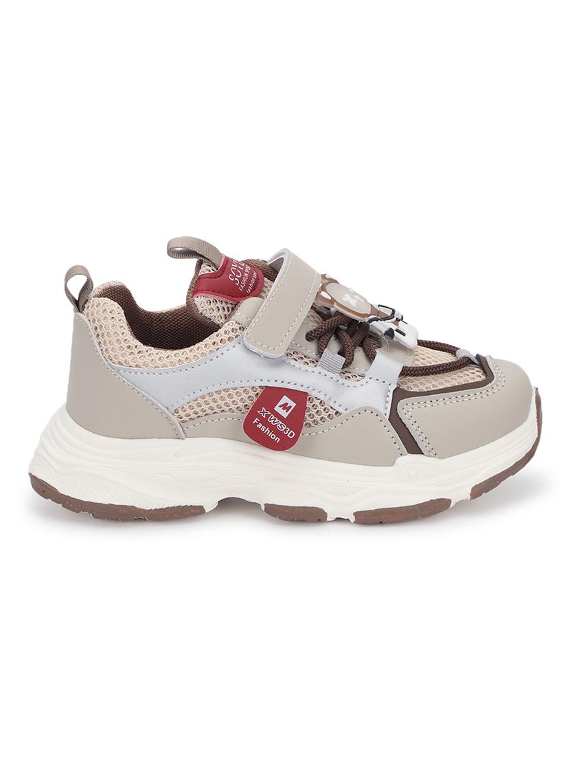 kids beige solid sneaker - 21638300 - Standard Image - 2