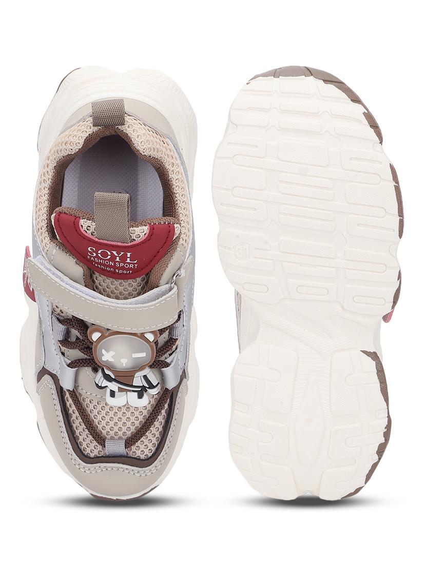 kids beige solid sneaker - 21638300 - Standard Image - 4