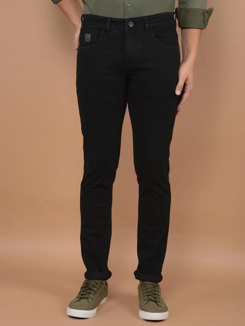 men low rise denim plain jeans - 21639011 -  Standard Image - 0