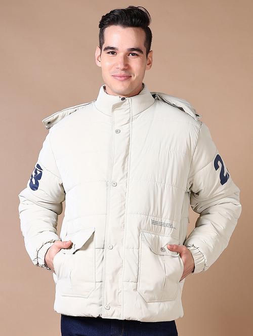 men solid long sleeve quilted jacket - 21639266 - Very Small Image - 1