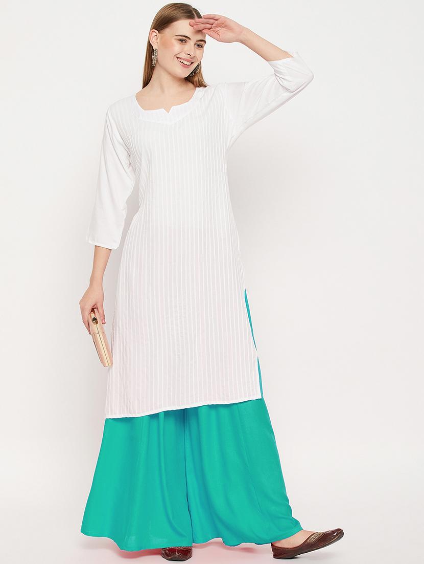 women solid relaxed fit flared palazzo - 21645509 - Standard Image - 4