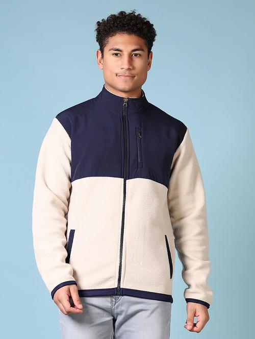 men scolor block long sleeve sweatshirt - 21646071 - Very Small Image - 1