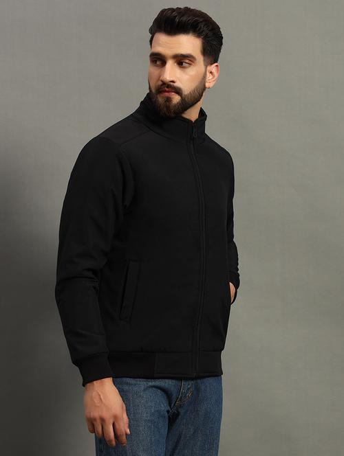 men solid long sleeve casual jacket - 21646556 - Very Small Image - 1