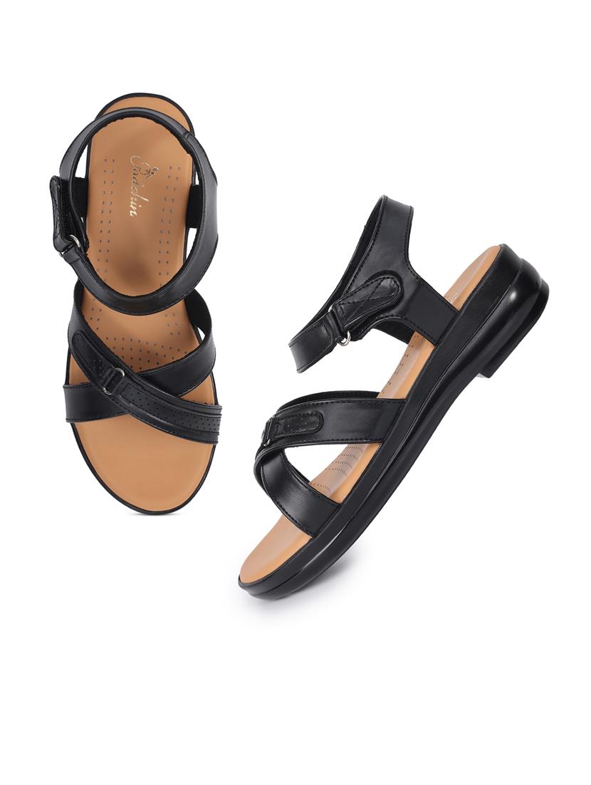 women solid ankle strap flat - 21652568 - Standard Image - 3