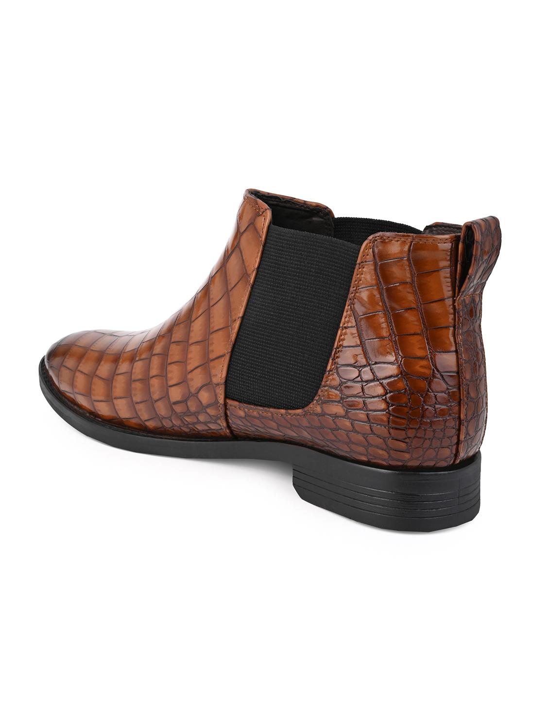 men tan slip on boots - 21659856 - Standard Image - 3