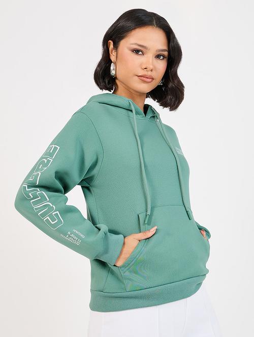 women printed hooded oversized sweatshirt - 21662650 - Very Small Image - 1